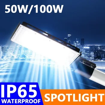 50W 100W LED Tulvaprožektor AC 220V 240V Veekindel IP65 Väljas Projektor Üleujutuste Valguses LED Helkur Tähelepanu keskpunktis Street Lamp Valgustus