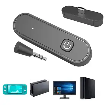 Koos Mic Lülita Mäng USB Saatja Madal Latentsus Adaptiivne Traadita Audio Adapter For PC/PS4 Konsooli Kõrvaklappide-Vabad Kõne