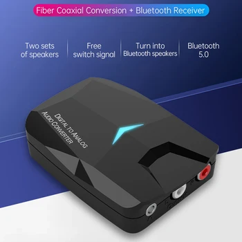 Bluetooth-Ühilduva Vastuvõtja DAC Audio Converter Digitaal-Analoogmuundur Kiudaineid Koaksiaal Audio Converter For Old-Fashioned Kõlar