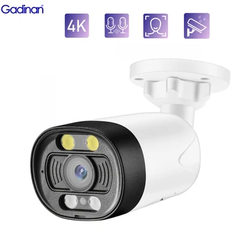 Gadinan 8MP 5MP 4K IP Kaamera Väljas Värv Öise Nägemise H. 265 CCTV Kahesuunaline Audio AI liikumistuvastus Security Kaitse