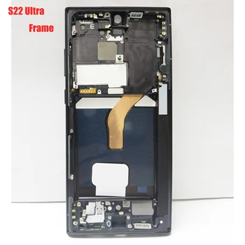 OEM Originaal Renoveeritud Keskmine Raam Bezel Samsung Galaxy S22 Ultra Asendamine Eluaseme Šassii LCD Bezel Plaat Remont Osa