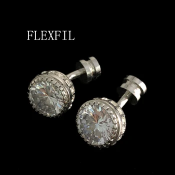 FLEXFIL Luksus särk cufflinks meeste Brändi manseti nööbid mansetinööbid gemelos Kõrge Kvaliteediga crystal pulm abotoaduras Ehted