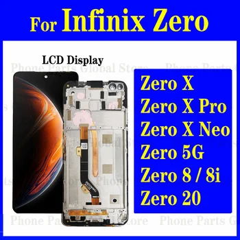 LCD Raami Infinix Null 8 X687 8i X XPro X6811 X Neo X6810 20 Display Null 5G X6815 Null 20 X6821 Ekraani Touch Digitizer