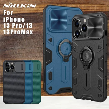 Algne NILLKIN Canshield Case For iPhone 13 Pro Max 13Pro Ringi Omanik Matt Armor tagakaas Lükake Kaamera Objektiivi Kaitse