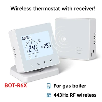 Smart Wireless Termostaat Gaasi Katla Ruumi Kütte-RF Kodu Temperature Controller, Programmeeritav Wifi Termostaat Tarvikud