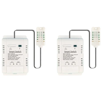 2X Tuya Smart Wifi Termostaat 16A Traadita Kontrolli Energiatarbimise Seire Temperatuur Niiskus Termostaat