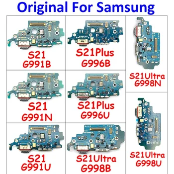 Originaal Samsung S21 Plus Ultra G991U G991B G991N G996B G998U G998B G998N-USB-Liides Laadimise Port Flex Kaabel Mic Juhatus