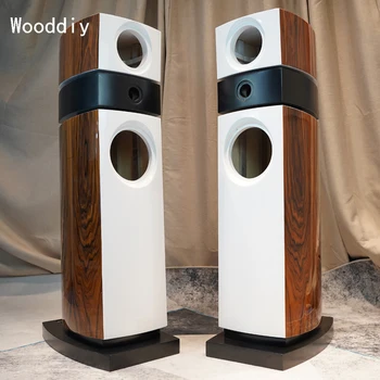 Wooddiy 8 Tolline Üks Paar Läige Kõlar Tühi Hifi Kapp Kask Vineer Talje Drum Rad Kolm Teed Akustiline Disain Korrus