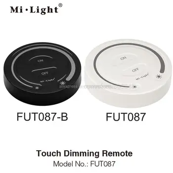 MiLight FUT087 FUT087-B 2.4 G Wireless Touch Dimm CCT Remote Reguleerige Heledust MiBoxer Ühte Värvi Dual Valge Töötleja