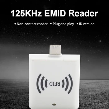 USB-Rfid-Kaardi Lugeja 125Khz Madala Sagedusega Mini Kaasaskantav RFID-OTG Type-C-Liides, ID-Kaardi Lugeja Android Telefon