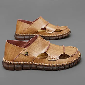 Kõrge Kvaliteediga Suvel Meeste Kingad Luksus Brändi Väljas Vabaaja Sandaalid Rooma Stiilis Meeste Sandaalid Pluss Suurus 47 Beach Sandaalid Mocassin