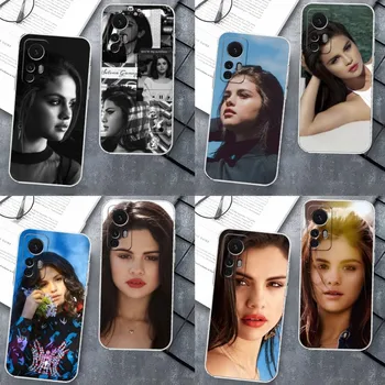 Selena Gomez Telefoni Juhul Läbipaistev Xiaomi 13 12 10 11 11T Poco F3 M4 Redmi K30 K40 10X 9T Note10 11 10S 9 8 Pro Lite Kate