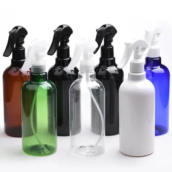 12tk 500ml Tühi Valge Must Plastik Pudel Vallandada Pihusti Kosmeetika Konteiner Udu Pihusti Vee PET Pudel Parfüümi