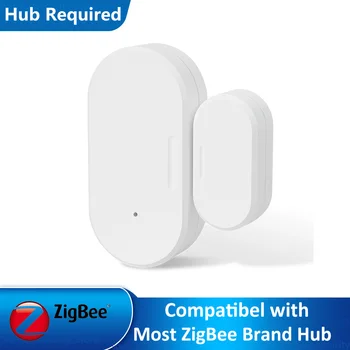 ZigBee3.0 Ukse Akna Kontakti Sensor Avatud Suletud APP Teateid Rummu Vaja Töötab Kodus Assistent Hubitat Alexa 2MQTT