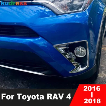 Udutule Lambi Kate Sisekujundus Toyota RAV4 RAV 4 2016 2017 ABS Plastikust Auto Juht Foglight Vormimise Katab Kleebise Tarvikud