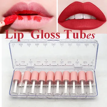 Mini Plastikust Roosa Reisi Kosmeetika Konteinerid huulepalsam Lip Gloss Torud DIY huuleläige Korduvtäidetavaid Pudelid Proovi Pudelid