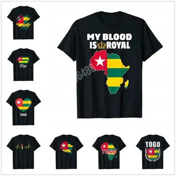 Rohkem Disaini Togo Togo Lipu all suveniiride Kingitus Lome Lisatasu T-Särk Meestele Naiste T-Särk Tops Puuvill Tees