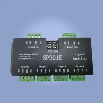 Eraldi SP901E Signaali Võimendi DC12-24V LED Pixel Riba SPI Signaali Täiustatud Programmeeritavad Maatriks, Paneel LightDC5-