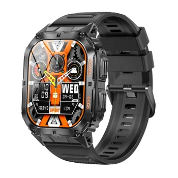 K61 Pro 2024 1.96 Tolline HD AMOLED Ekraan Vere Hapniku Südame Löögisageduse BT Kõne Fiess Smartwatch Väljas Sport Smart Watch Meestele