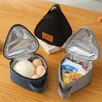Hommikusöök Termiline Isolatsioon Kott Väike Kolmnurkne Rice Ball Lõuna-Box Kotid Armas Kaasaskantav Toidu Bento Värske Kott Naistele, Lastele