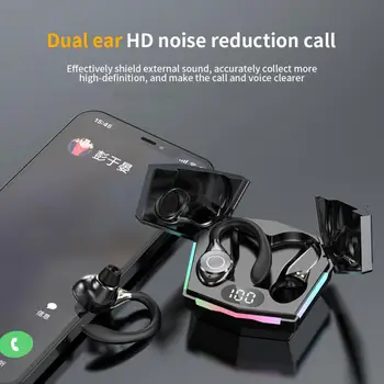 2023 Gamer Juhtmeta 5.3 TWS Kõrvaklapid 0 Viivitus Peakomplekt Veekindel Müra Vähendamise Kõrvaklapid Koos Mikrofoniga LED-Ekraan