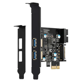 PCI-E USB 3.2 Gen 1 Adapter Kaardi, 5Gbps PCI Express (PCIe) Expansion Card Internal USB3.0 Hub PCI Express Kaart