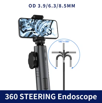 3.9 MM / 6 MM, Keerates Endoscope Kaamera Autode 180° Rooli Tööstus Borescope Endoskoopiline Kontrolli Cam iPhone, Android PC
