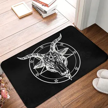 Pentagramm Satantic Varjatud Kirikut Saatana Kitse Goth Ukse Matt Sissepääsu Anti-Slip Köök Matid Korrusel Vannituba Matt