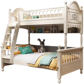 Täielik täispuidust double decker voodi lastele ja emadele kaks taset kõrgus ja multifunktsionaalne koostisega voodi