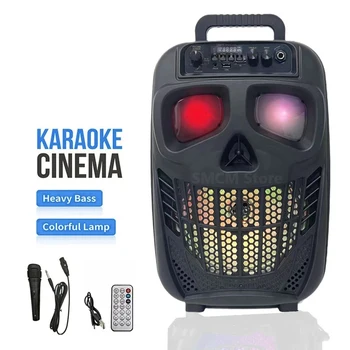 Kimiso Kantavate Pere Karaoke Bluetooth Kõlar Suure Võimsusega Traadita Veerus Stereo, Subwoofer Bass Pidu Kõlarid Mikrofon