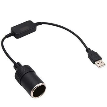 Auto sigaretisüütaja Pessa Naine Converter Cable USB A Male, et 12V Auto F19A