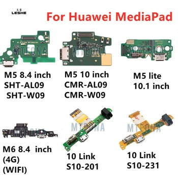 Dock Connector Laadija Huawei MediaPad M5 8.4 10 Lite 10.1 tolline M6 10 Lite S10 - 201 231 Laadimine USB Pordi Flex Kaabel Lint