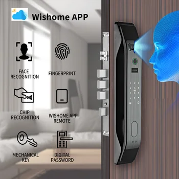 PHIPULO 3D Nägu Digitaalne Elektrooniline Lukk Smart Ukse Lukk Biomeetriliste Elektrooniline Lukk Turvalisuse Kaamera Smart Home