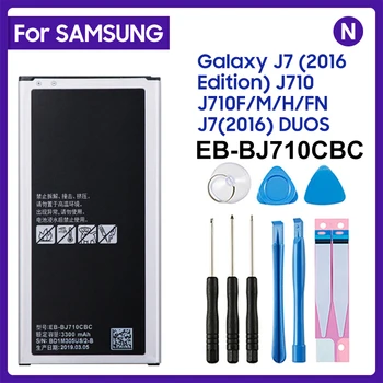 Samsung Asendamine Aku EB-BJ710CBC Samsung GALAXY J7 2016 Väljaanne J7108 J7108 J710F J710H J710K SM-J7109 NFC