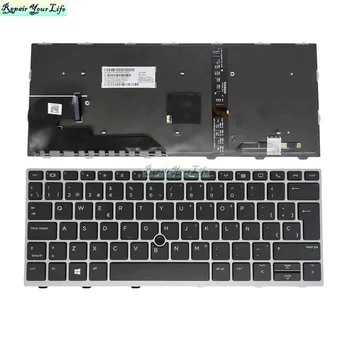 Heebrea MEILE hispaania Taustvalgustusega Klaviatuur HP EliteBook 830/836 G5 g6 730 735 G5 G6 USA Sülearvuti Klaviatuuri Taustvalgustus L13697-071 UUS