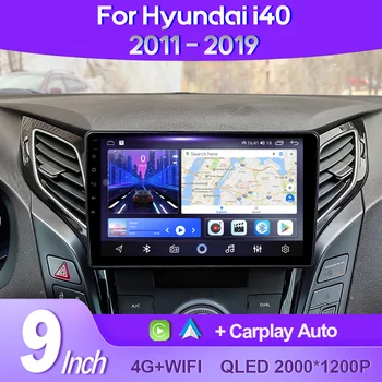 QSZN Jaoks Hyundai i40 2011 - 2019 2K QLED Android 13 autoraadio Multimeedia Video Mängija, GPS-AI Hääl 4G CarPlay juhtseade Stereo