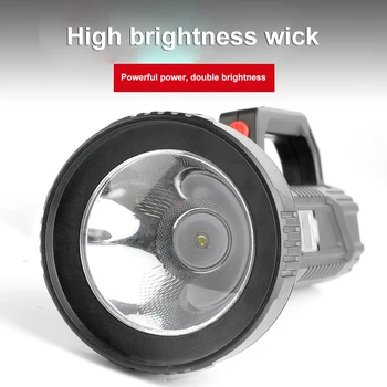 Võimas LED Taskulamp Väljas Multifunktsionaalne Valgustus Intelligentne Võimsuse Display Lamp Kaasaskantav Tähelepanu keskpunktis Tugev Prožektor