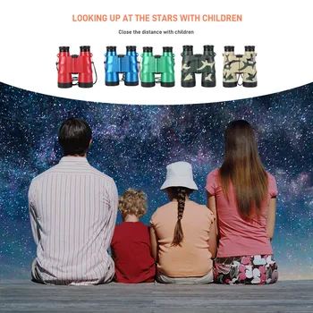 6X36 HD-Zoom Anti-skid Teleskoobi Kid Binokli Lapsed Väljas Valdkonnas Jälgides Värvikas Kaasaskantav Binokli Lastele Kingitused