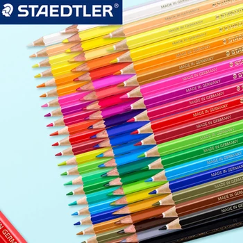 Saksa STAEDTLER Puidust Värvilised Pliiatsid Vees lahustuv Õli ja Kustutatavad Vabatahtlik Määrata Maali kunstikaubad Õpilane Kirjatarvete