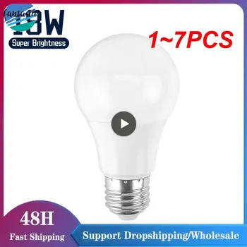 1~7TK Ampull LED Pirn E27 3W E14 5W 7W 9W 12W 15W 18W Smart IC LED lambi Valgus Külm Valge Valge Lampada Bombilla Lamp