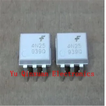 4N25 DIP-6 Photocoupler, transistori väljund, 1 kanal, uus originaal laos