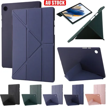 Case For Samsung Galaxy Tab A9 A9+ Plus SM-X110 X115 X117 X210 X216B X218U Nahk, Silikoon Põrutuskindel Klapp Kokkuklapitavad Seista Kate