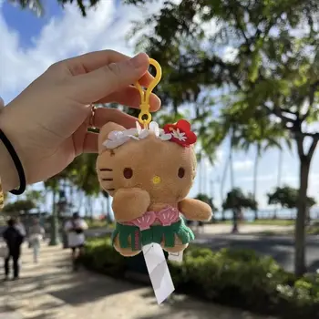 Kawaii Hello Kitty Sanrio Palus Mänguasjad Anime-Nukk, Naha Värvi Plushie Mänguasi Havai Kogumise Armas Y2K Täidisega Tuba Teenetemärgi Kingitus