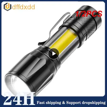 1/2TK Hot Mini Led Taskulamp Zoom Fookus Usb Charge Led Uus Veekindel Reguleeritava Penlight 2023 Lamp Laterna