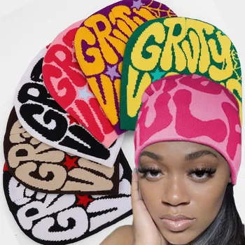 Y2k Beanie Talve Mütsid Naised Mehed Tüdrukud, Mea Culpa Soe Müts Harajuku Sügisel Silmkoelised Beanies ühise Põllumajanduspoliitika Kpop Mood Hip-Hop Külma Mütsid
