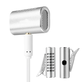 Klambriga Mic Lavalier Mikrofonid Dual-Kondensaatori Rinnamikrofon Clip-on Mikrofoni