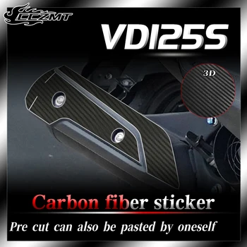 Eest Haojue VD125S kleebis 3D carbon fiber kaitsev kleebis kogu keha decal film veekindel kriimustuskindel tarvikud