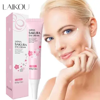 LAIKOU Sakura Eye Cream Anti Tumedaid Ringe Silma Kotid Eemaldamine Niisutav Anti Kirtsutama Silmad nahahooldustooted Ilu