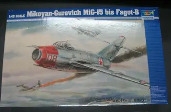 Trumpeter 02806 1/48 MiG-15 bis Fagot-B mudeli komplekt