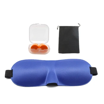 Kombinatsioon Mitmevärviline 3D Une Silma Mask Earplug Magab Vähendada Müra Vähendamise Silmade Mask Magab Travel Ülejäänud Kaaslane